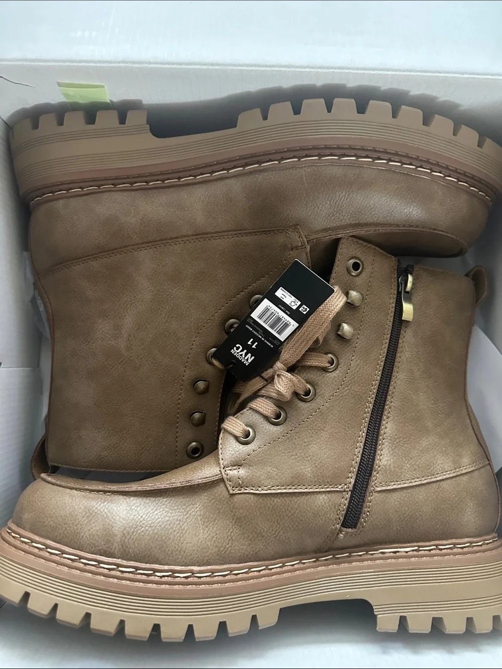Men's Leather McCoyy Lace Up Boots Size 11
